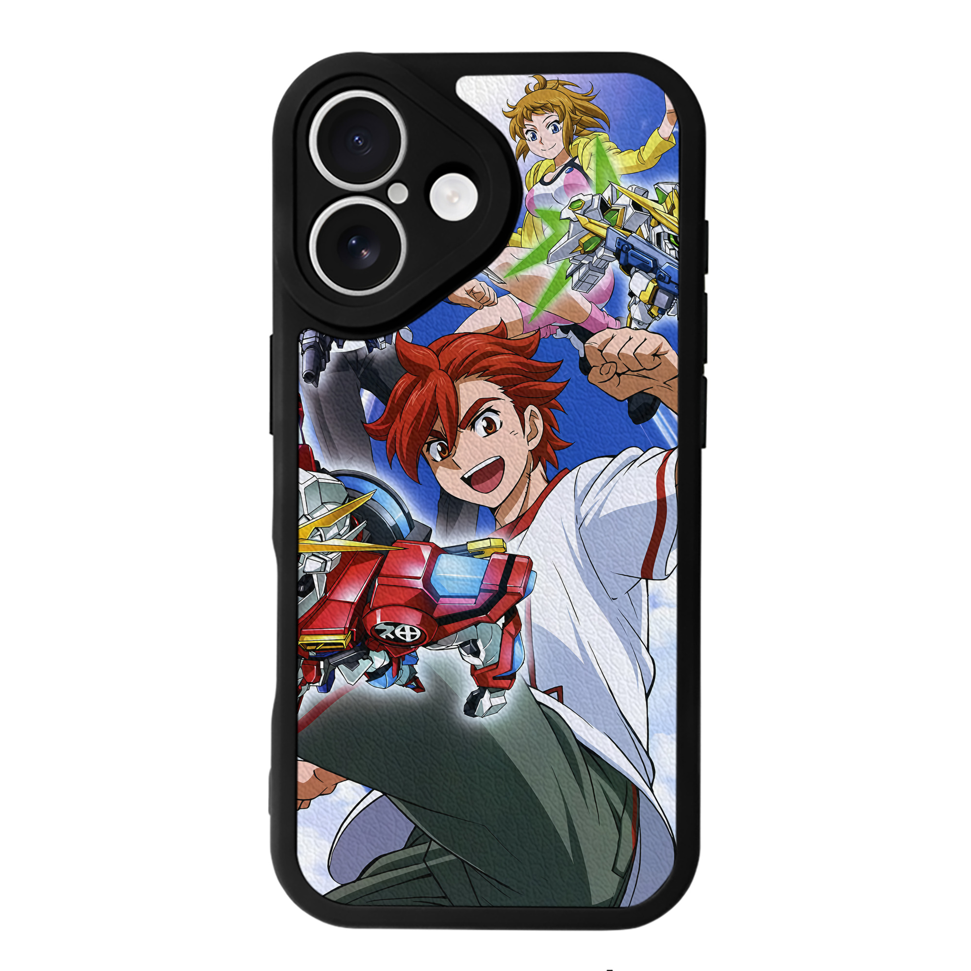 （画像用） 機動戦士ガンダム Mobile Suit Gundam 【iPhone 16シリーズ対応】シリコンスマホケース（レザー調） 材質：シリコン